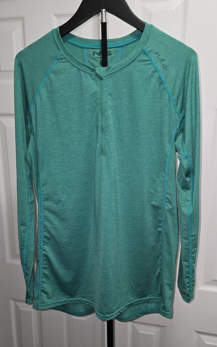 NRS 50 Spf Sun Shirt Large Aqua